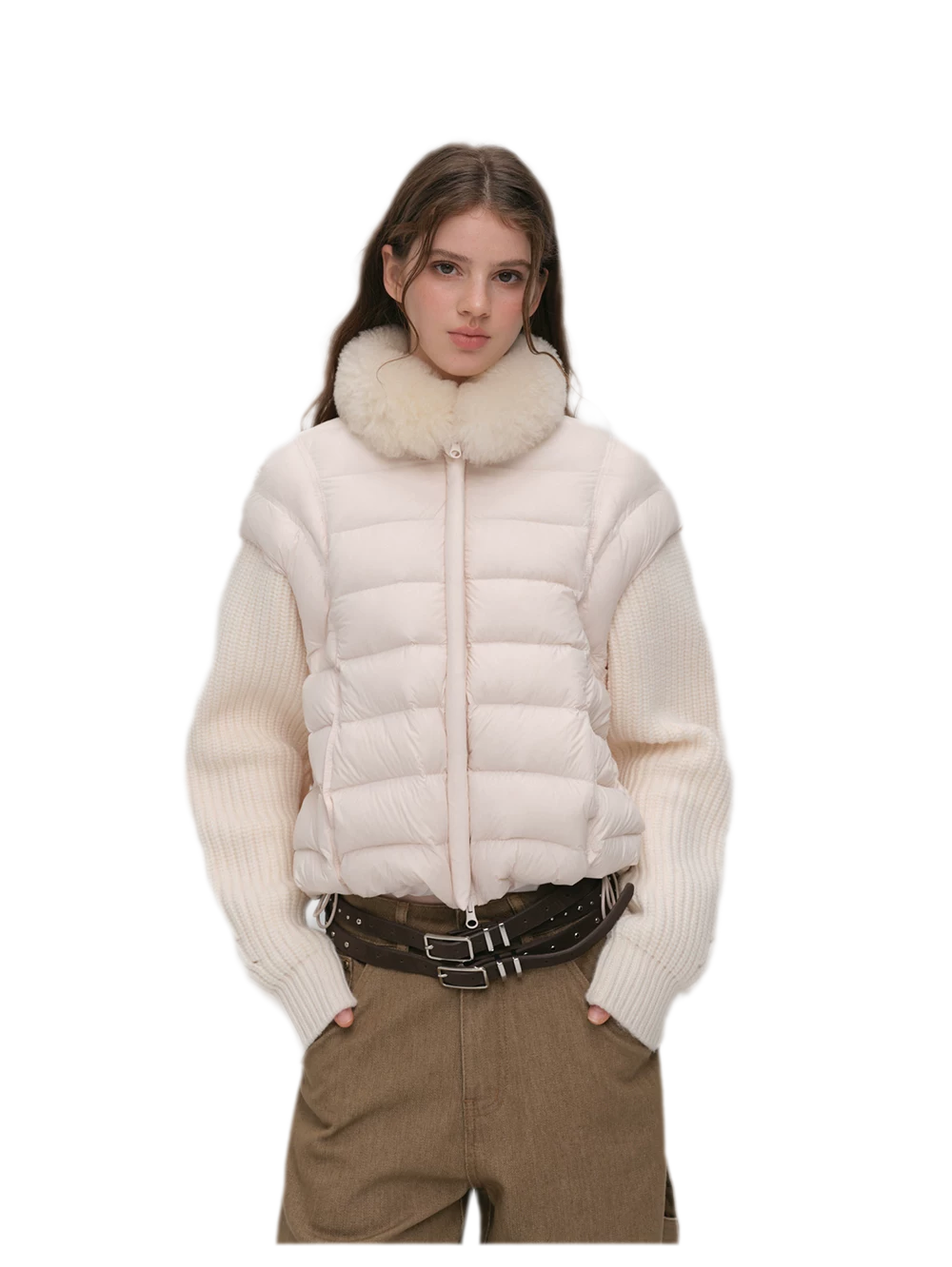 Detachable Sleeve Down Vest