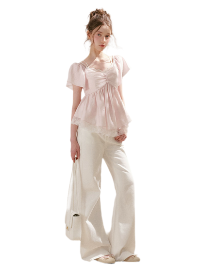 Embroidered Flared Jeans
