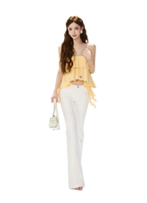 CYNR Crystal Ruffle Cami – view 11