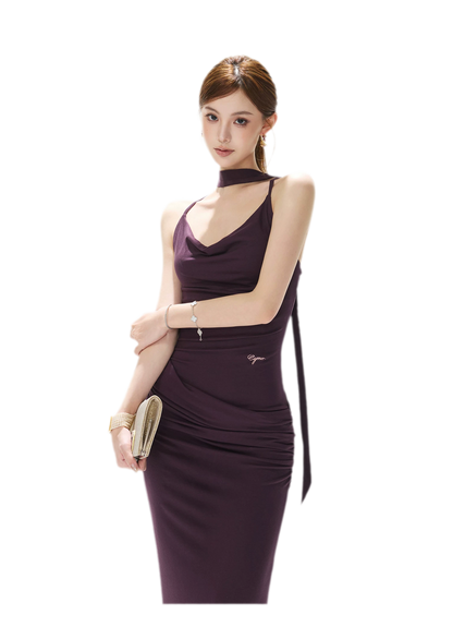 Draped Mermaid Cami Dress