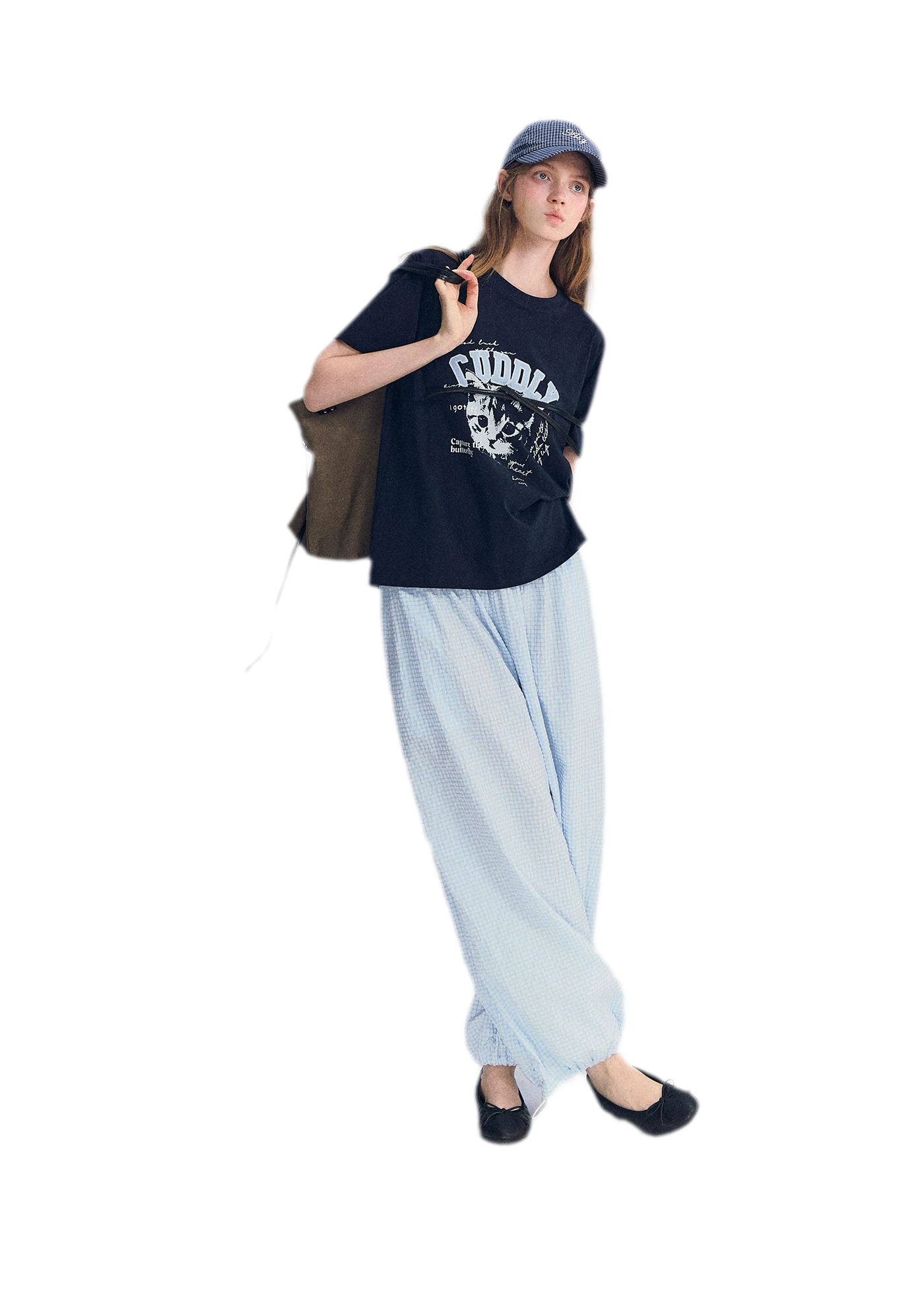 Cat Print Relaxed T-Shirt