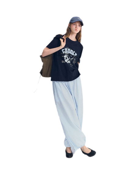 Cat Print Relaxed T-Shirt