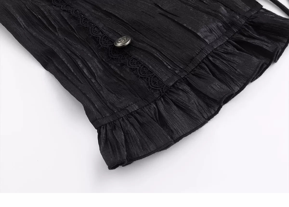 Gothic Ruffled Chiffon Shirt