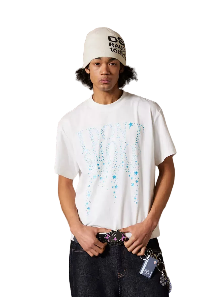 Loose Fit Glitter Logo T-Shirt