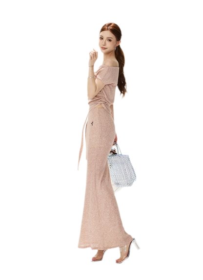 Textured Knit Midi Set