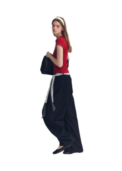 Lace Belt Pants