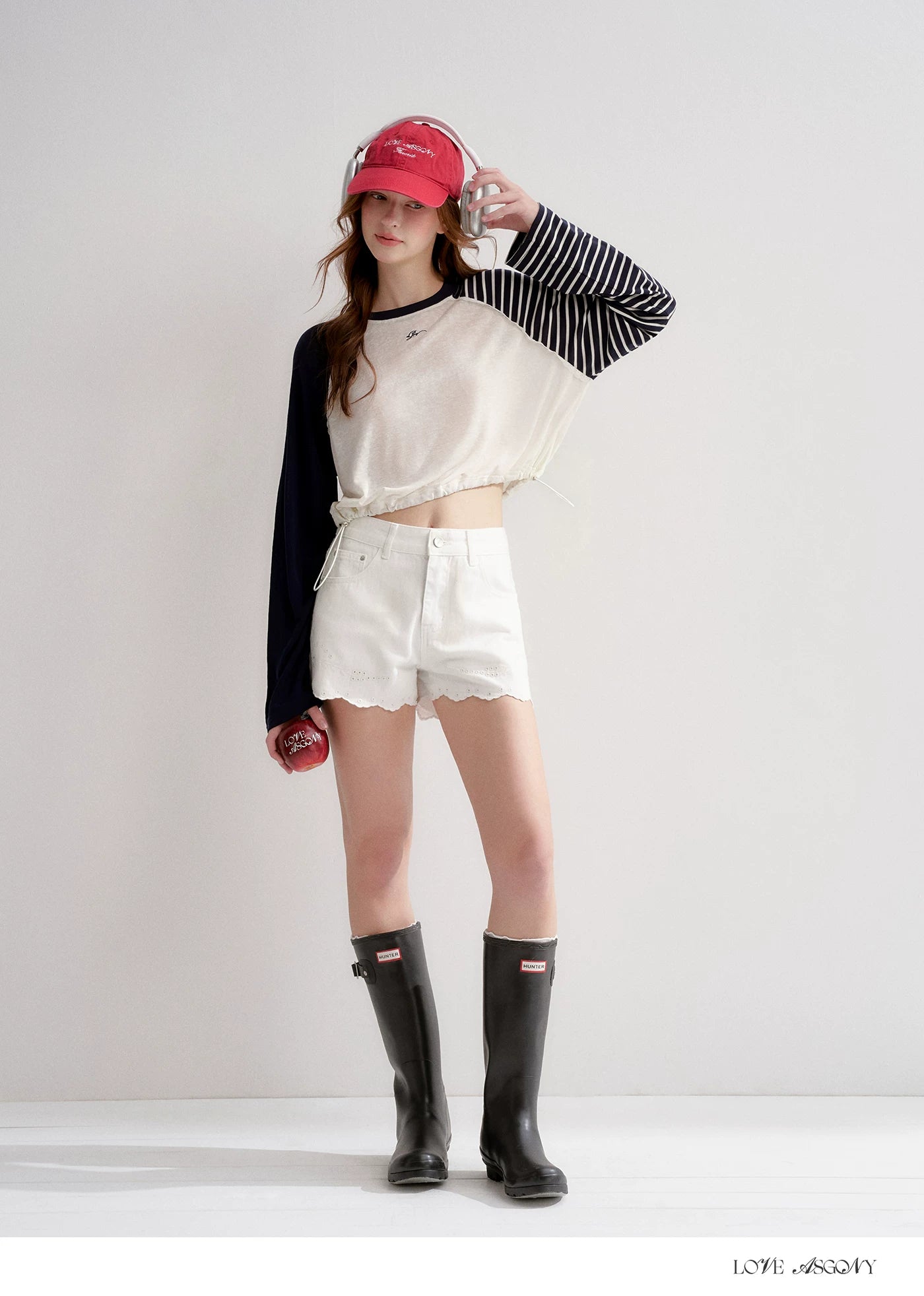 Lyocell Drawstring Raglan Sleeve Sun Protection Tee