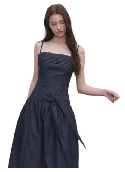 Tie Waist A-Line Dress