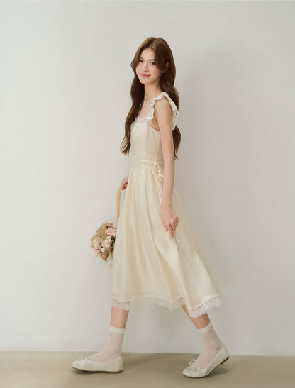 Lace Trim Slip Dress