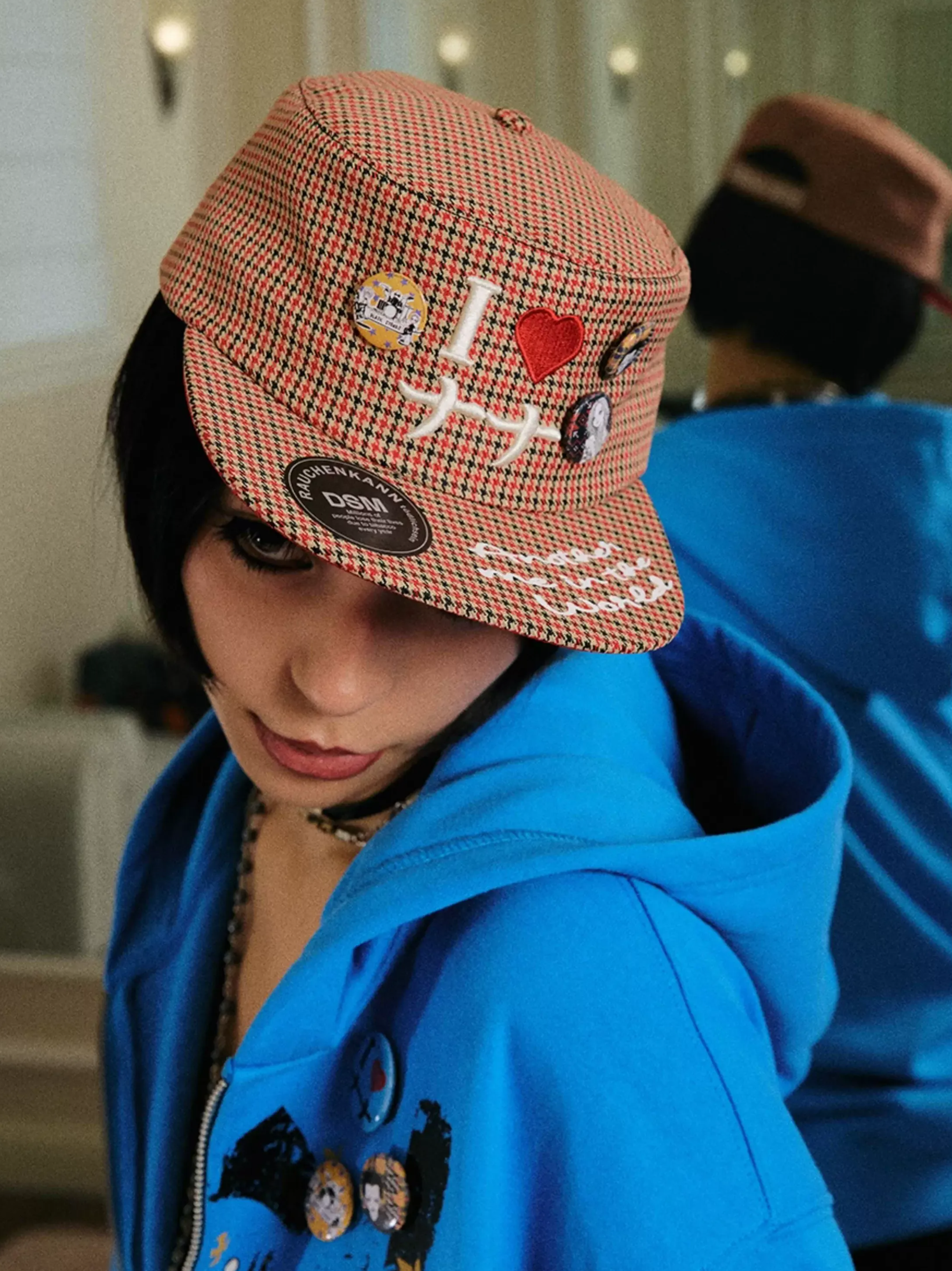 DSM X NANA Embroidered Fuzzy Hat