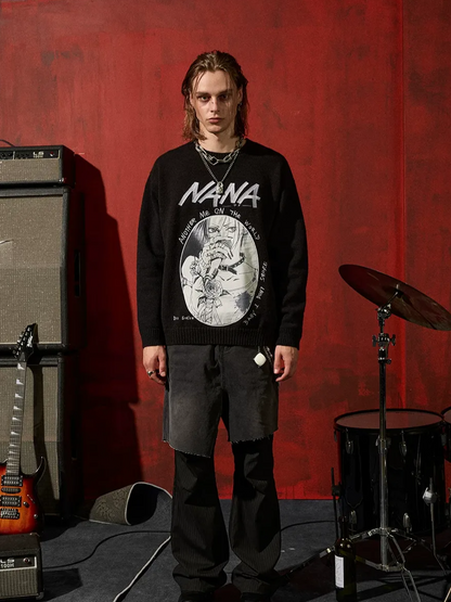 DSM X NANA Appliqué Crewneck Sweater