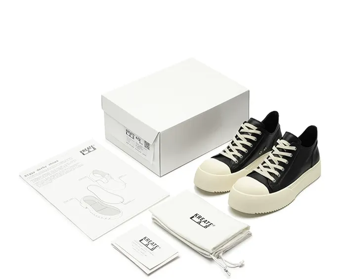 Leather Jumbo Platform Sneakers