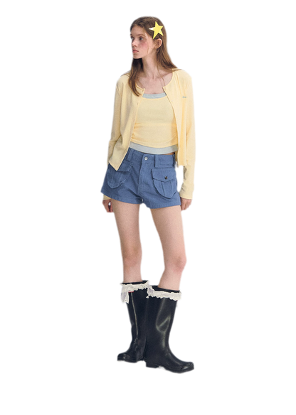 Low-Waist Cargo Shorts