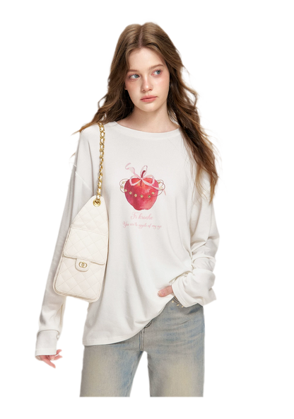 Sequin Apple T-Shirt