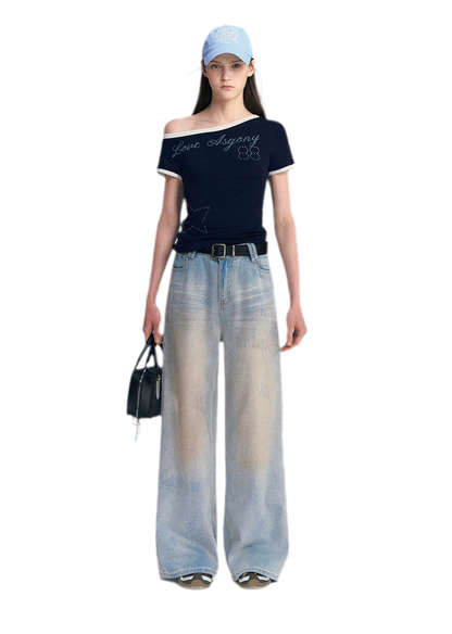 Lyocell Off-Shoulder Tee