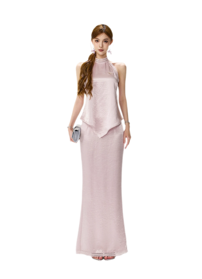 Lace Halter Fishtail Set