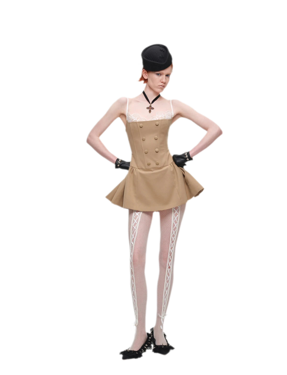 Lace Boned Cami Dress