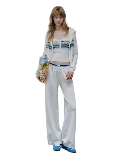 Striped Hooded Three-Piece Set