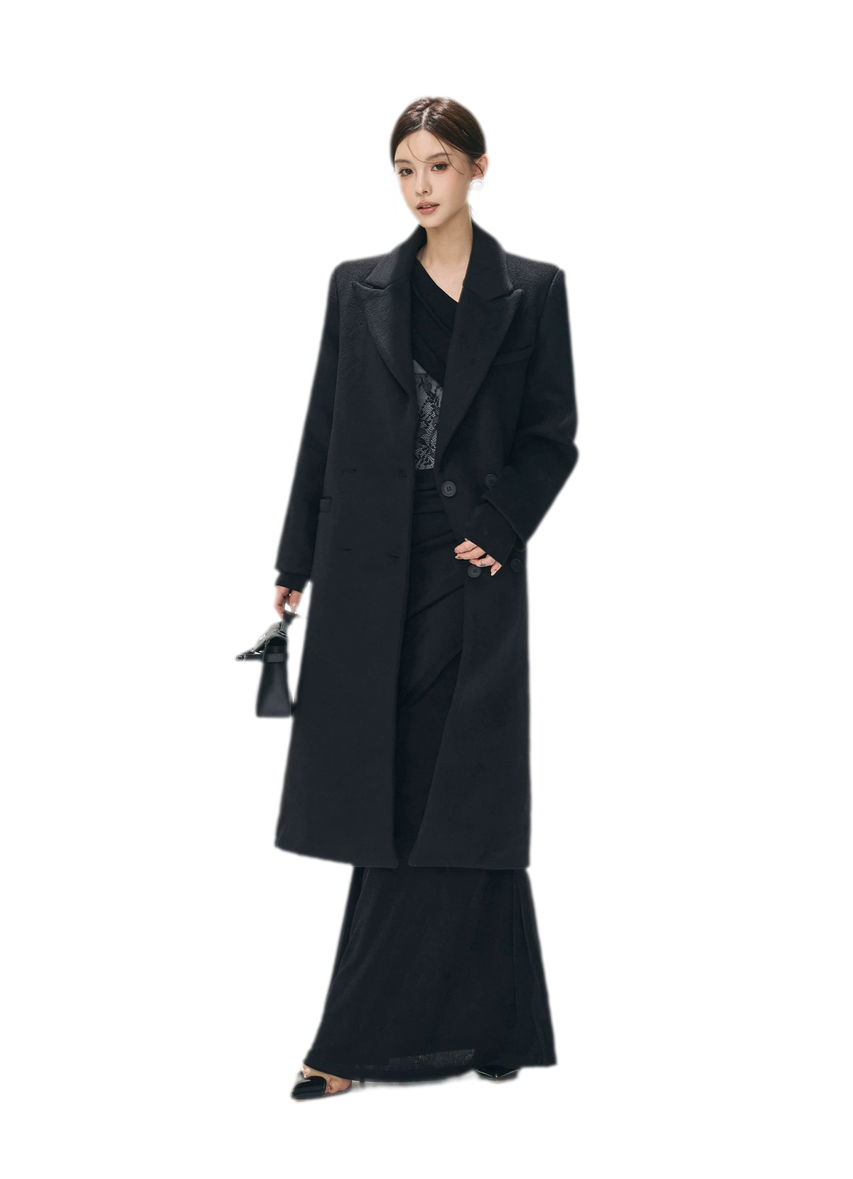Structured Double-Breasted Wool Coat