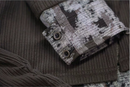 Faux Layered Patchwork Shirt