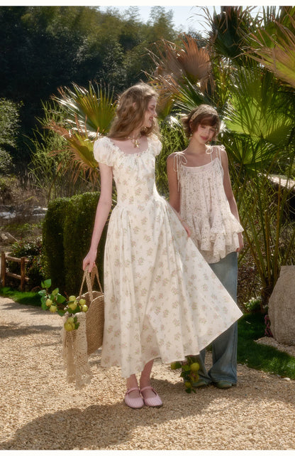 Cream Rose Holiday Rose Dress