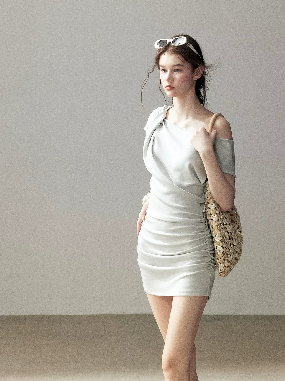 Twist One-Shoulder Dress