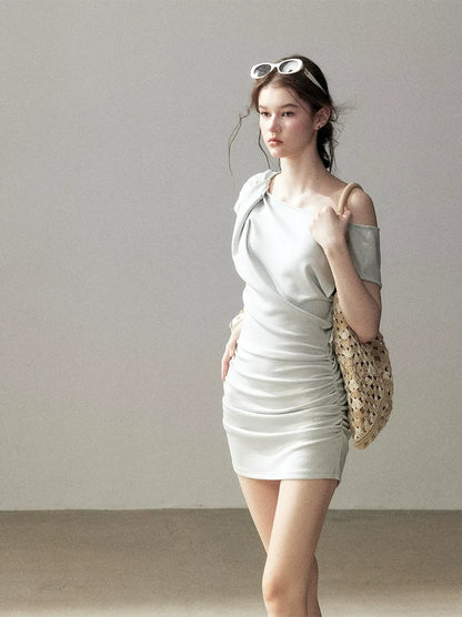 Twist One-Shoulder Dress