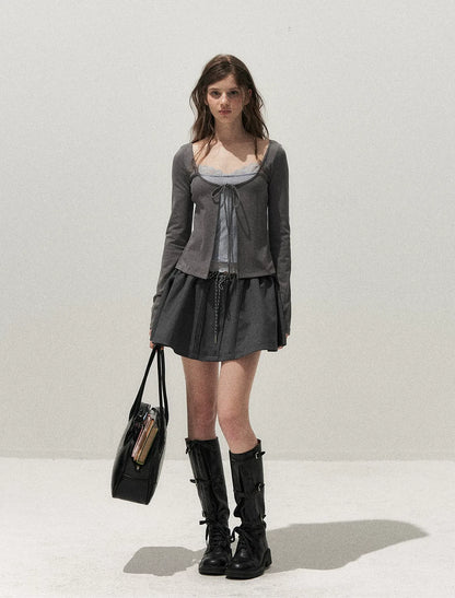 Lace Layered Long-Sleeve T-Shirt
