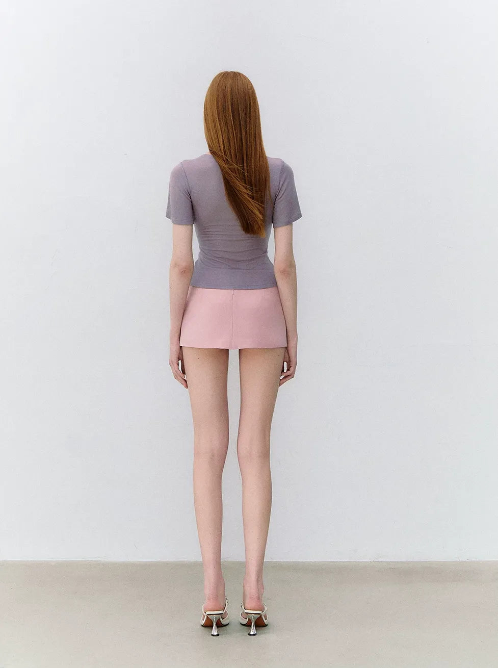 X-line Cross Knot Lyocell Square Neck T-shirt