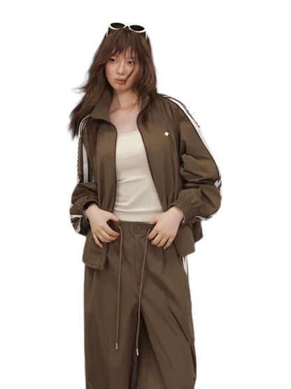 Structured Zipper Collar Jacket