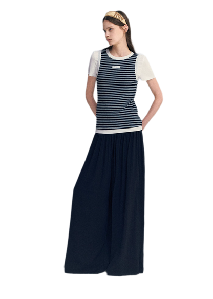 Faux Two-Piece Tee