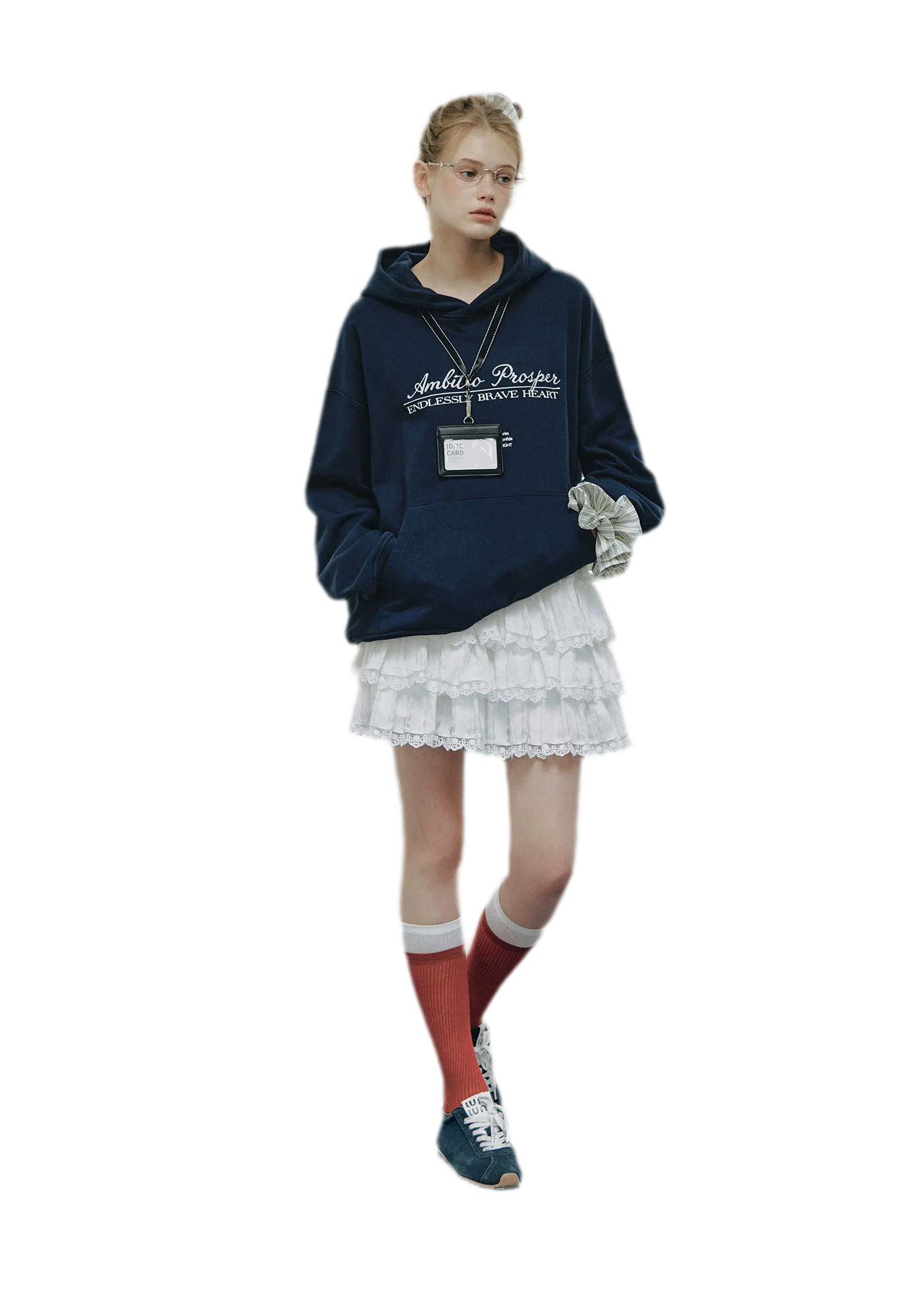 Embroidered Cotton Hooded Sweatshirt