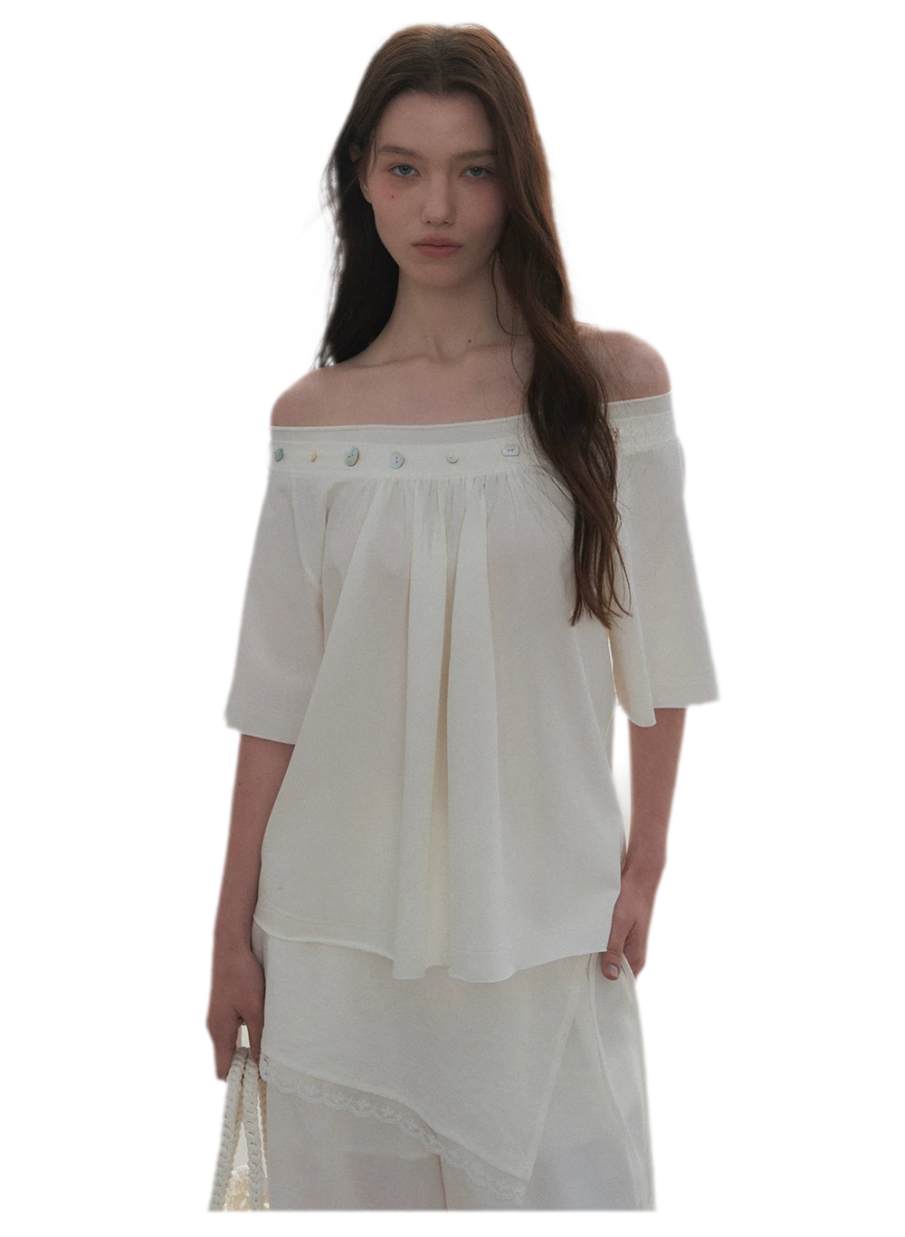 Modal Asymmetric Draped Top