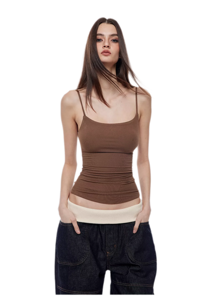 Layered Stretch Camisole Set