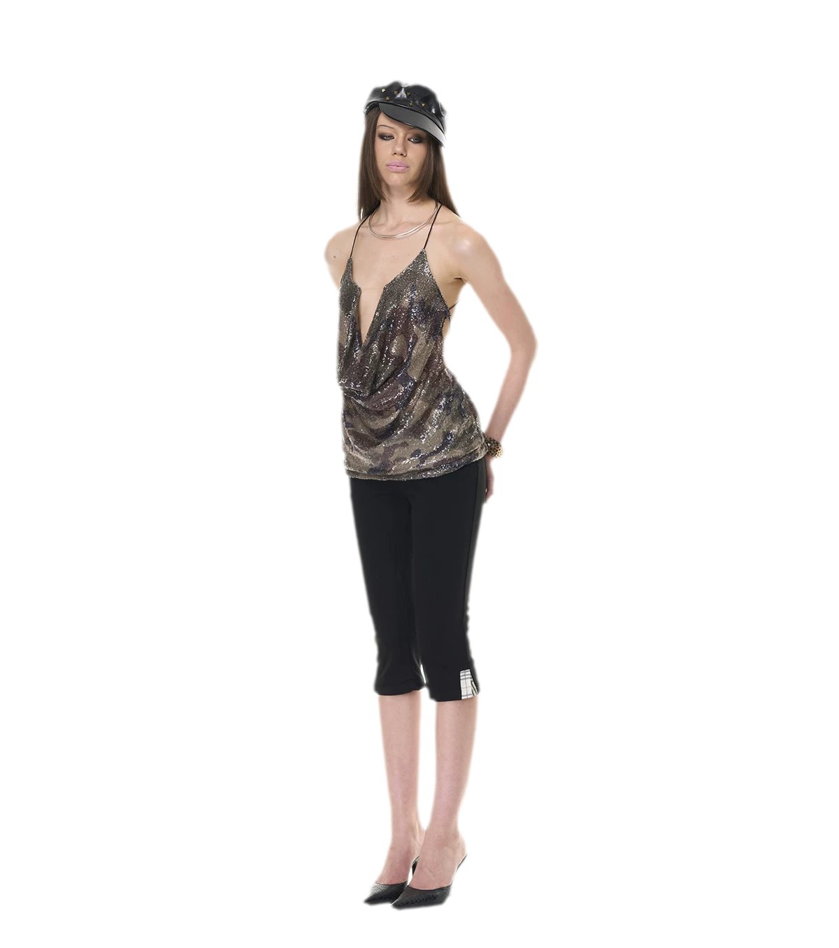 Camouflage Halter Mini Dress