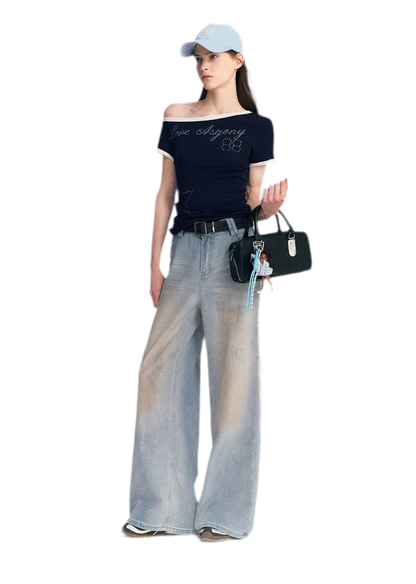 Lyocell Off-Shoulder Tee