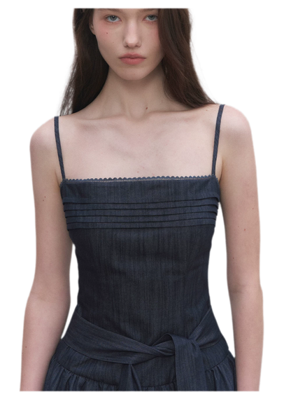 Tie Waist A-Line Dress