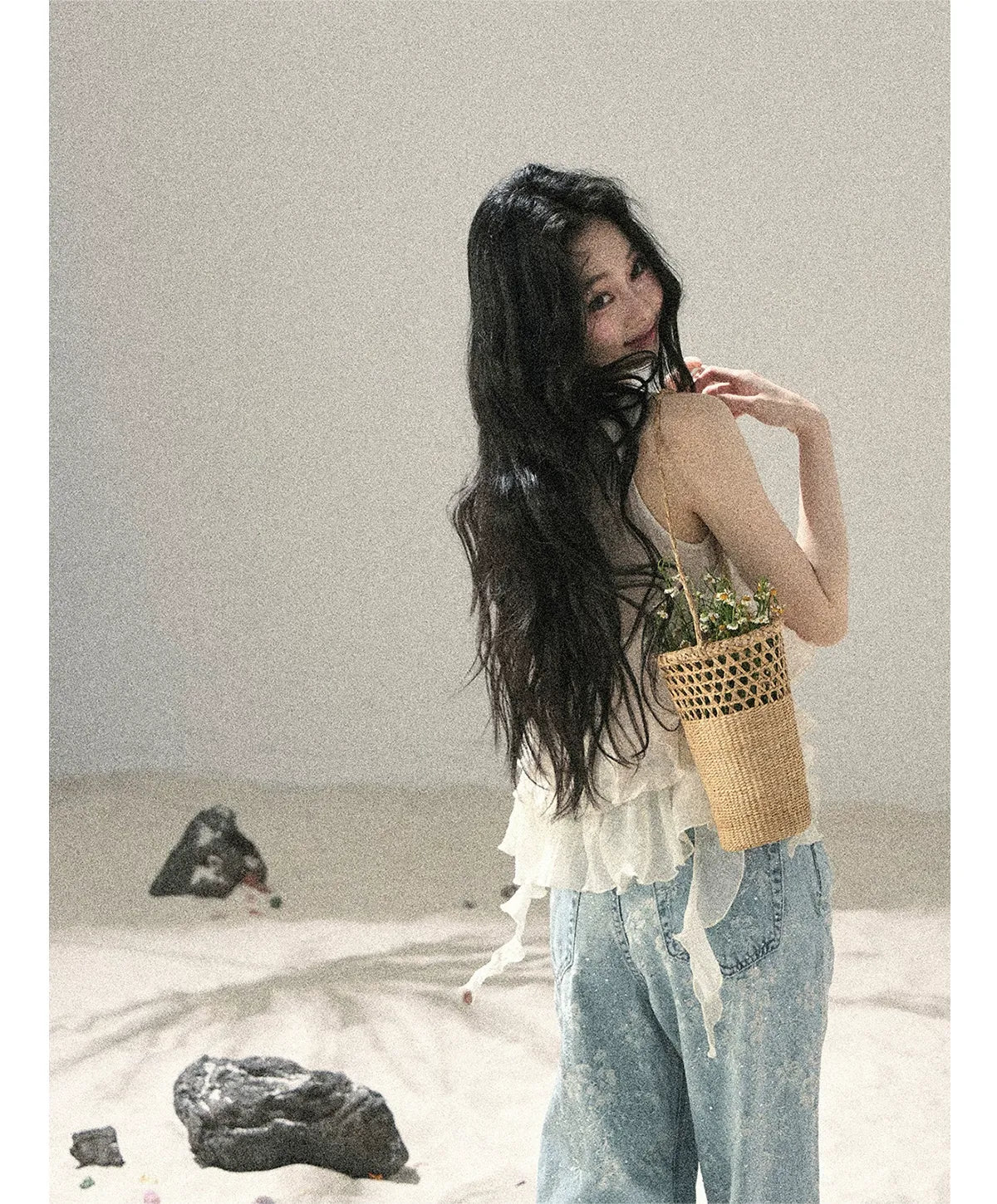 Moonlight Chiffon Crop Top