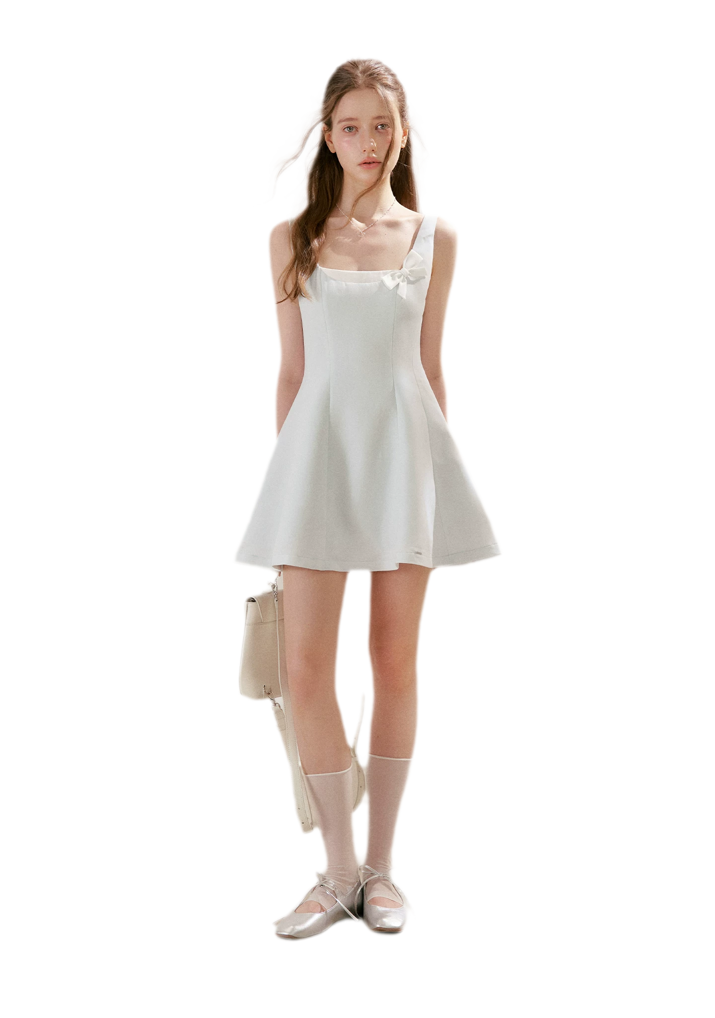 Bow Detail Short A-Line Dress
