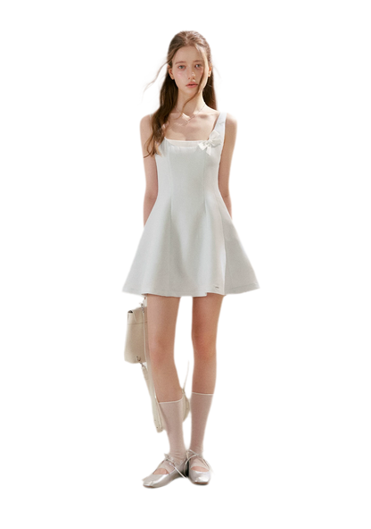 Bow Detail Short A-Line Dress