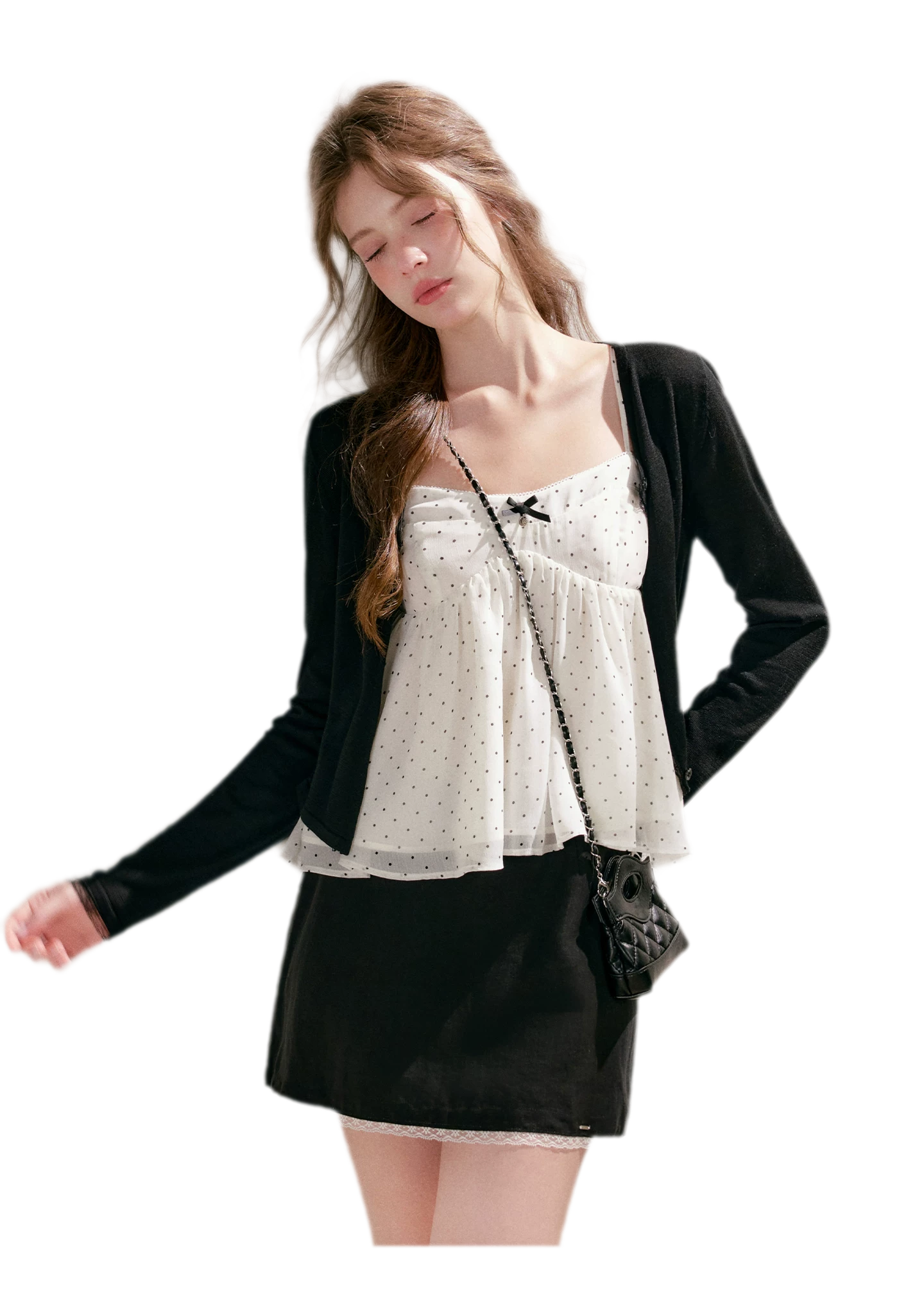 Lace Trim Cardigan