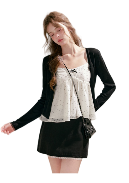 Lace Trim Cardigan