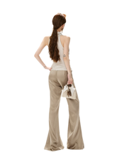 CYNR Satin Drape Flare Pants – view 13