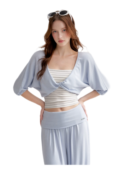 Lantern Sleeve Knit Set