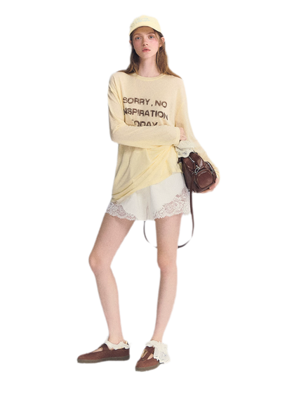 Lyocell Print Long Sleeve Top