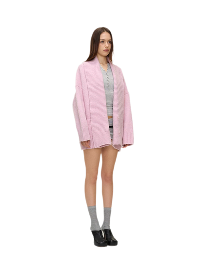 Dense Knit Shawl Cardigan