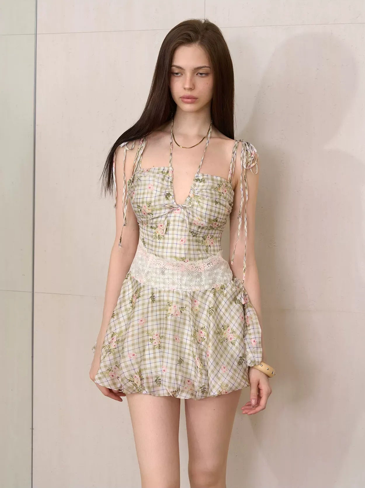 Lace Waist Bubble Dress