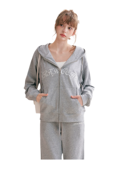 Cotton Hooded Tracksuit Set