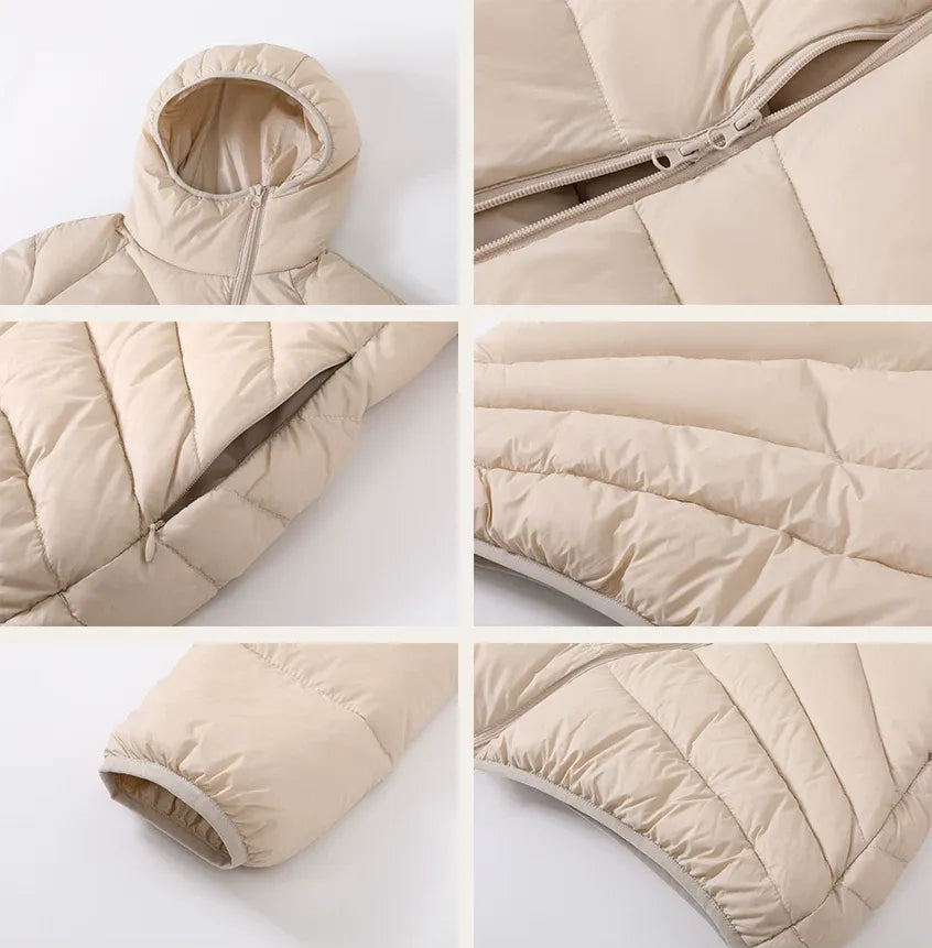 Lightweight Hooded Down Jacket