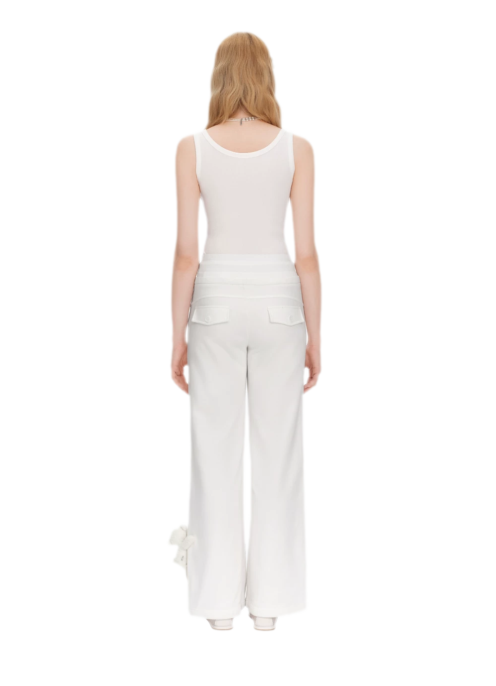 Reflective Gradient Micro-Flare Sweatpants